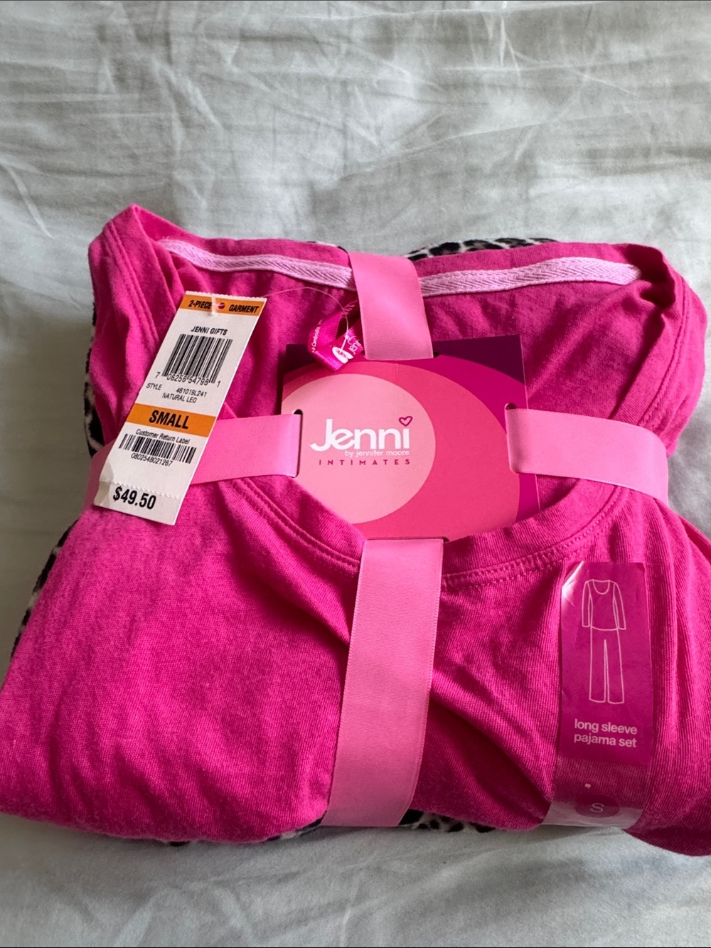 Jenni Hot Pink Long Sleeve Pajama Set